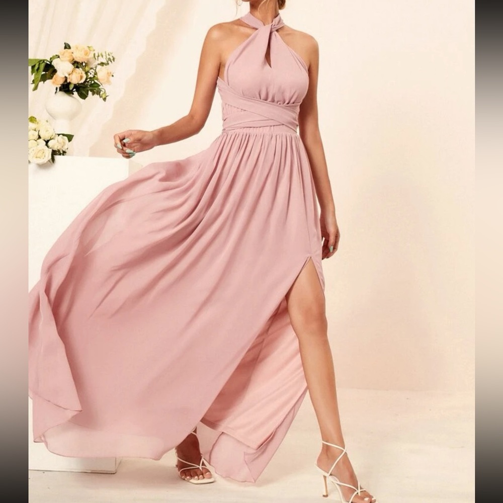 Blush pink dress prom or wedding